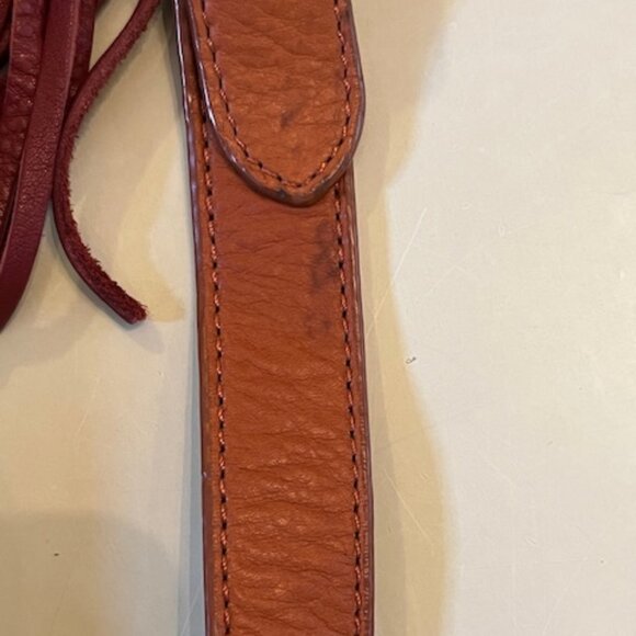 ISAAC MIZRAHI | Pebbled Leather Hobo Shoulder Bag with Tassel - Picture 13 of 14